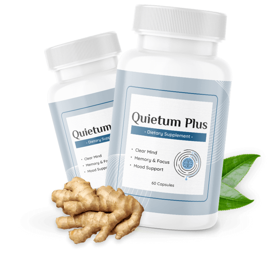2 Bottles of Quietum Plus showing some of these ingredients
